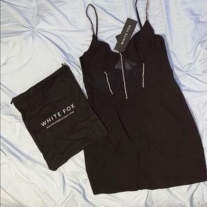 Black mini dress
